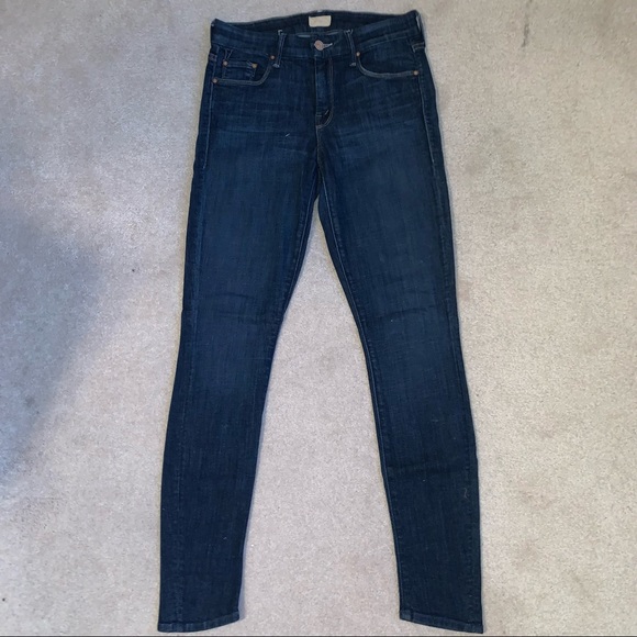 Mother Denim Skinny Jeans Dark Wash Size 27 - Picture 1 of 3